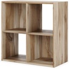 image:imageSignature Design by Ashley 4 Cube Storage Organizer White BookshelfBrown