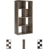 image:imageSignature Design by Ashley 4 Cube Storage Organizer White BookshelfBrown