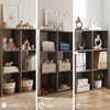 image:imageSignature Design by Ashley 4 Cube Storage Organizer White BookshelfBrown