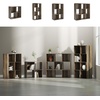 image:imageSignature Design by Ashley 4 Cube Storage Organizer White BookshelfBrown