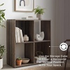 image:imageSignature Design by Ashley 4 Cube Storage Organizer White BookshelfBrown