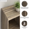 image:imageSignature Design by Ashley 4 Cube Storage Organizer White BookshelfBrown