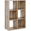 image:imageSignature Design by Ashley 4 Cube Storage Organizer White BookshelfBrown
