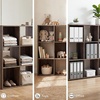 image:imageSignature Design by Ashley 4 Cube Storage Organizer White BookshelfBrown
