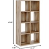 image:imageSignature Design by Ashley 4 Cube Storage Organizer White BookshelfBrown