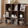 image:imageSignature Design by Ashley 4 Cube Storage Organizer White BookshelfBrown