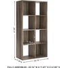 image:imageSignature Design by Ashley 4 Cube Storage Organizer White BookshelfBrown