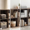 image:imageSignature Design by Ashley 4 Cube Storage Organizer White BookshelfBrown