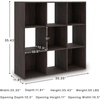 image:imageSignature Design by Ashley 4 Cube Storage Organizer White BookshelfCharcoal