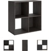 image:imageSignature Design by Ashley 4 Cube Storage Organizer White BookshelfCharcoal