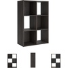 image:imageSignature Design by Ashley 4 Cube Storage Organizer White BookshelfCharcoal