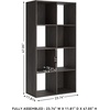 image:imageSignature Design by Ashley 4 Cube Storage Organizer White BookshelfCharcoal