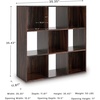 image:imageSignature Design by Ashley 4 Cube Storage Organizer White BookshelfCherryLight Brown