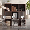 image:imageSignature Design by Ashley 4 Cube Storage Organizer White BookshelfCherryLight Brown