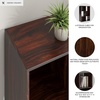 image:imageSignature Design by Ashley 4 Cube Storage Organizer White BookshelfCherryLight Brown