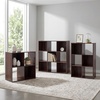 image:imageSignature Design by Ashley 4 Cube Storage Organizer White BookshelfCherryLight Brown