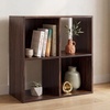 image:imageSignature Design by Ashley 4 Cube Storage Organizer White BookshelfCherryLight Brown