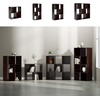 image:imageSignature Design by Ashley 4 Cube Storage Organizer White BookshelfCherryLight Brown