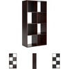 image:imageSignature Design by Ashley 4 Cube Storage Organizer White BookshelfCherryLight Brown