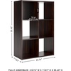 image:imageSignature Design by Ashley 4 Cube Storage Organizer White BookshelfCherryLight Brown