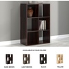 image:imageSignature Design by Ashley 4 Cube Storage Organizer White BookshelfCherryLight Brown