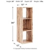 image:imageSignature Design by Ashley 4 Cube Storage Organizer White BookshelfNatural