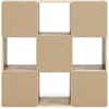 image:imageSignature Design by Ashley 4 Cube Storage Organizer White BookshelfNatural