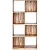image:imageSignature Design by Ashley 4 Cube Storage Organizer White BookshelfNatural
