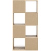 image:imageSignature Design by Ashley 4 Cube Storage Organizer White BookshelfNatural
