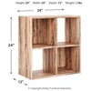 image:imageSignature Design by Ashley 4 Cube Storage Organizer White BookshelfNatural