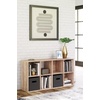 image:imageSignature Design by Ashley 4 Cube Storage Organizer White BookshelfNatural