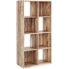 image:imageSignature Design by Ashley 4 Cube Storage Organizer White BookshelfNatural