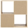 image:imageSignature Design by Ashley 4 Cube Storage Organizer White BookshelfNatural