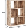 image:imageSignature Design by Ashley 4 Cube Storage Organizer White BookshelfNatural