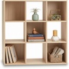 image:imageSignature Design by Ashley 4 Cube Storage Organizer White BookshelfTan