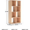 image:imageSignature Design by Ashley 4 Cube Storage Organizer White BookshelfTan