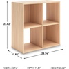 image:imageSignature Design by Ashley 4 Cube Storage Organizer White BookshelfTan