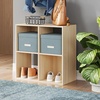image:imageSignature Design by Ashley 4 Cube Storage Organizer White BookshelfTan
