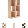 image:imageSignature Design by Ashley 4 Cube Storage Organizer White BookshelfTan