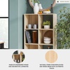 image:imageSignature Design by Ashley 4 Cube Storage Organizer White BookshelfTan