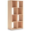 image:imageSignature Design by Ashley 4 Cube Storage Organizer White BookshelfTan