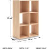 image:imageSignature Design by Ashley 4 Cube Storage Organizer White BookshelfTan