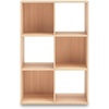 image:imageSignature Design by Ashley 4 Cube Storage Organizer White BookshelfTan
