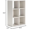 image:imageSignature Design by Ashley 4 Cube Storage Organizer White BookshelfWhite