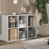 image:imageSignature Design by Ashley 4 Cube Storage Organizer White BookshelfWhite