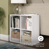 image:imageSignature Design by Ashley 4 Cube Storage Organizer White BookshelfWhite
