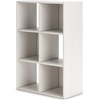 image:imageSignature Design by Ashley 4 Cube Storage Organizer White BookshelfWhite