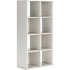 image:imageSignature Design by Ashley 4 Cube Storage Organizer White BookshelfWhite