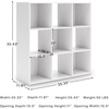 image:imageSignature Design by Ashley 4 Cube Storage Organizer White BookshelfWhite