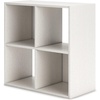 image:imageSignature Design by Ashley 4 Cube Storage Organizer White BookshelfWhite